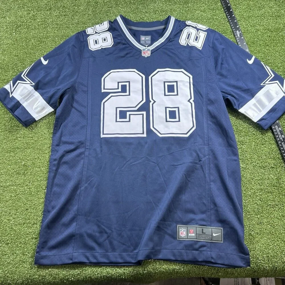 Cowboys #28 Custom Named Jersey Size L NWOT